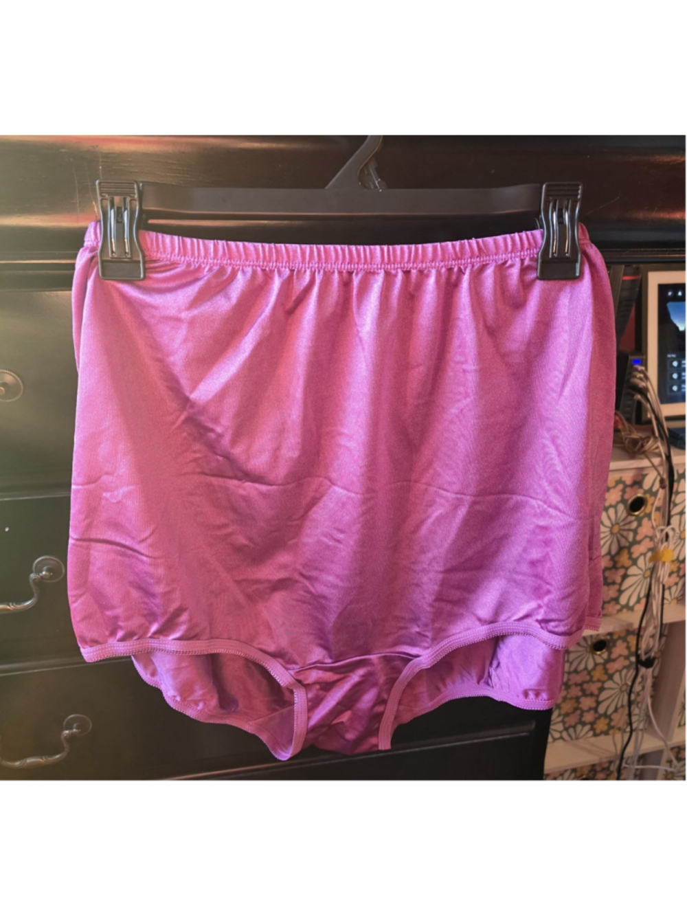 VTG Nylon Granny Panties Pink Size 12 Cozee Corner